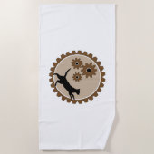 Hond aangedreven kooi met wielen strandlaken (Voorkant)