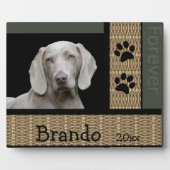 Hond aangepaste foto fotoplaat (Voorkant)