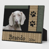 Hond aangepaste foto fotoplaat (Zijkant)