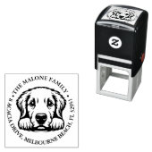 Hond aangepaste gepersonaliseerde thema zelfinktende stempel (In situ)