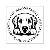 Hond aangepaste gepersonaliseerde thema zelfinktende stempel (Design)