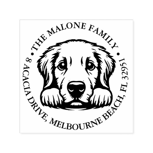 Hond aangepaste gepersonaliseerde thema zelfinktende stempel (Design)