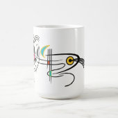 Hond Abstracte Moderne Retro Art Mok (Center)