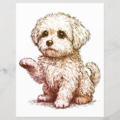 Hond adopteer Flyer Sjabloon Afscheurbaar (Achterkant)
