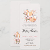 hond adoptie feestje corgi puppy verjaardagsfeestj kaart (Voorkant / Achterkant)