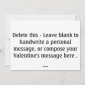 Hond afdruk aanpasbare Valentijnsdag Bericht Vakan Feestdagenkaart (Achterkant)