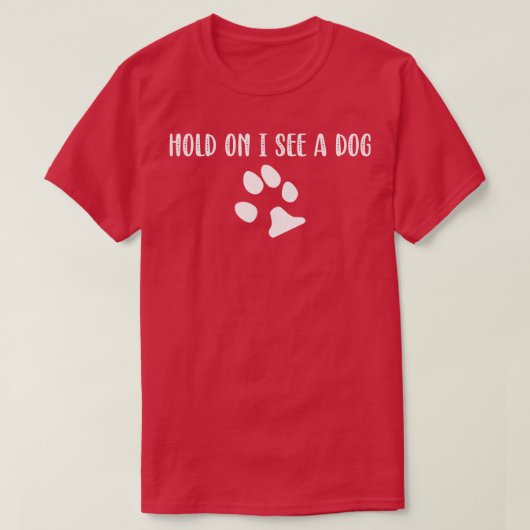 Hond afleiding 1 t-shirt (Design voorkant)