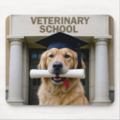 Hond Afstuderen van veterinaire school Muismat (Voorkant)