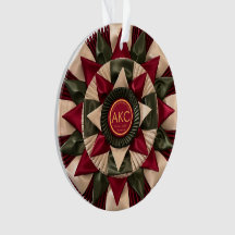 Hond Agility Custom MACH Ribbon Acryl Kerstmis