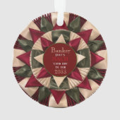 Hond Agility Custom MACH Ribbon Acryl Kerstmis Ornament (achterkant)