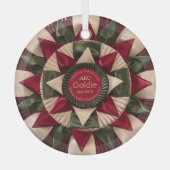 Hond Agility Custom MACH Ribbon Kerstmis Glas Ornament (Voorkant)