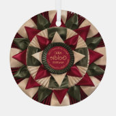 Hond Agility Custom MACH Ribbon Kerstmis Glas Ornament (Achterkant)