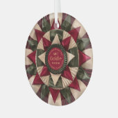 Hond Agility Custom MACH Ribbon Kerstmis Glas Ornament (Voorkant links)