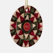 Hond Agility Custom MACH Ribbon Kerstmis Keramisch Ornament (Rechts)