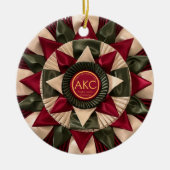 Hond Agility Custom MACH Ribbon Kerstmis Keramisch Ornament (Voorkant)