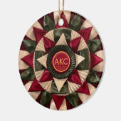 Hond Agility Custom MACH Ribbon Kerstmis Keramisch Ornament (Links)