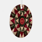 Hond Agility Custom MACH Ribbon Kerstmis Metalen Ornament (Voorkant Rechts)