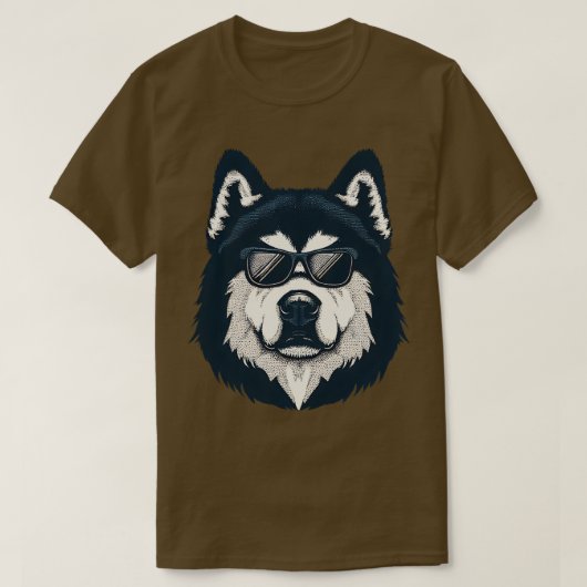 Hond Alaska Malamute cool T-shirt (Design voorkant)