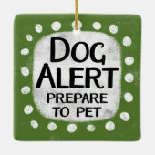 Hond Alert Ornament (Achterkant)