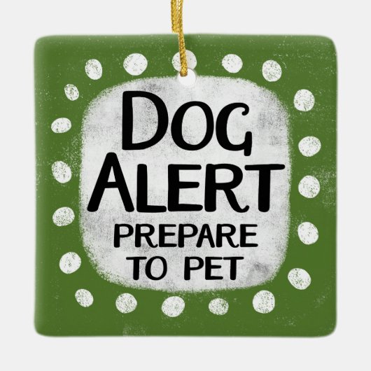 Hond Alert Ornament (Voorkant)