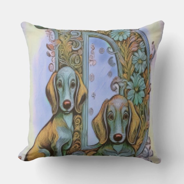 Hond Alfabet  Kussen (Voorkant)