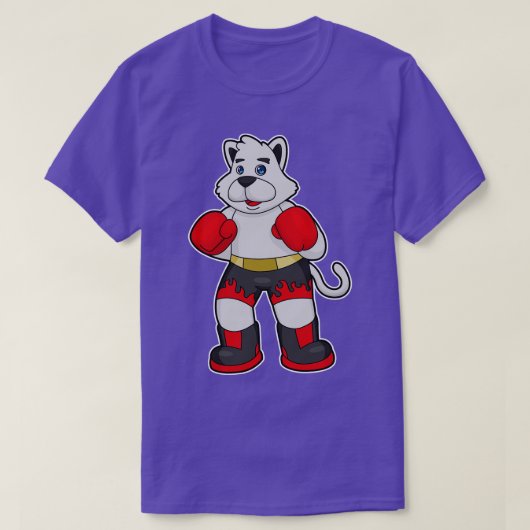 Hond als Bokser met Bokshandschoenen 3 T-shirt (Design voorkant)