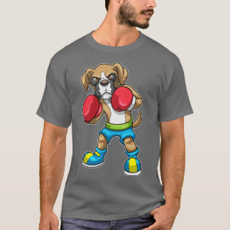 Hond als Boxer met Bokshandschoenen 1 T-shirt
