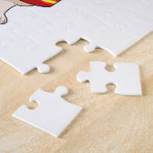 Hond als brandweerman met Helmet Legpuzzel (Zijkant)