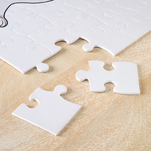 Hond als bruidegom met lint legpuzzel (Zijkant)