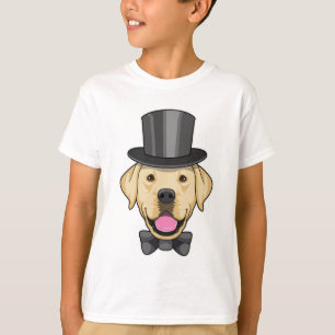 Hond als bruidegom met strik t-shirt