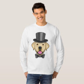 Hond als bruidegom met strik t-shirt (Voorkant volledig)