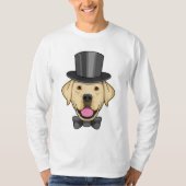 Hond als bruidegom met strik t-shirt (Voorkant)