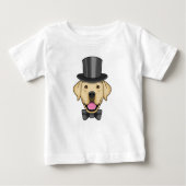 Hond als bruin met hoed (Voorkant)