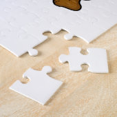 Hond als hotdog legpuzzel (Zijkant)