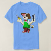Hond als Kapper met Schaarkam T-shirt (Design voorkant)