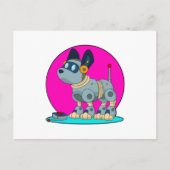 Hond als Robot Briefkaart (Voorkant)