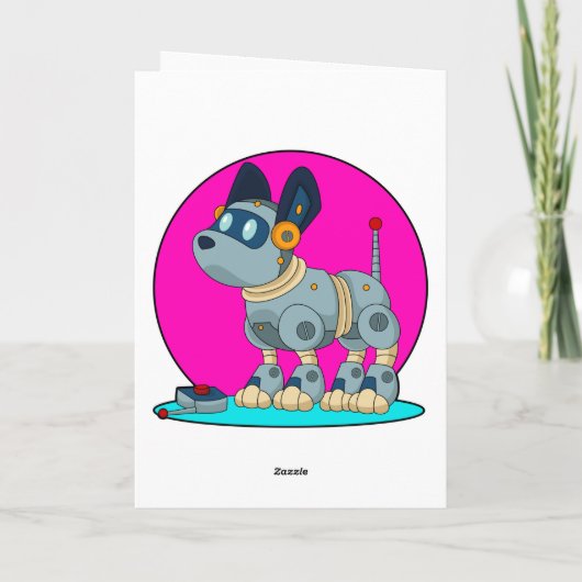 Hond als robot kaart (Achterkant)