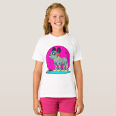 Hond als Robot T-shirt (Voorkant volledig)