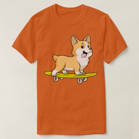 Hond als Skater met Skateboard 3 T-shirt (Design voorkant)