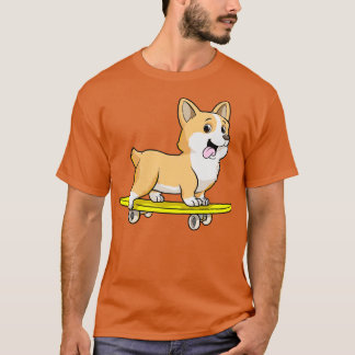 Hond als Skater met Skateboard 3 T-shirt