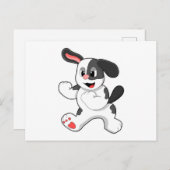 Hond als vechter briefkaart (Voorkant / Achterkant)