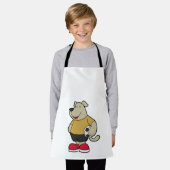 Hond als voetballer met Voetbal Schort (Gedragen)