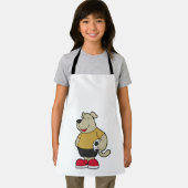 Hond als voetballer met Voetbal Schort (Insitu)