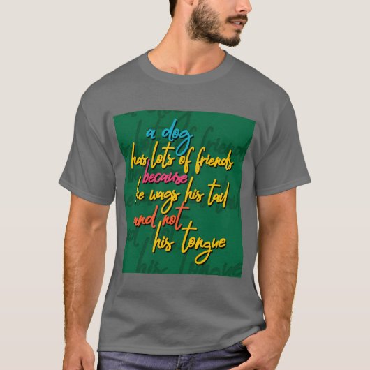 Hond als vriend cadeau t-shirt (Voorkant)