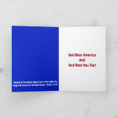 Hond Amerikaanse Patriot Wenskaart Kaart (Binnen)