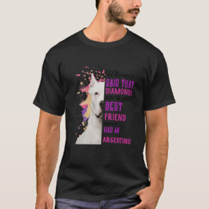 Hond Argentinie is een meiden beste vriend grappig T-shirt