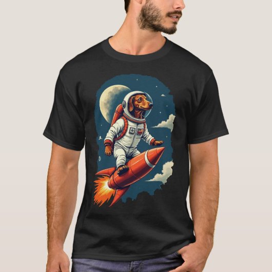 Hond Astronaut T-shirt (Voorkant)