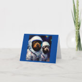 Hond Astronauten Kaart (Voorkant)