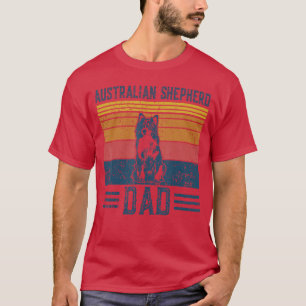 Hond Aussie Vader Vintage Australische Herdershond T-shirt