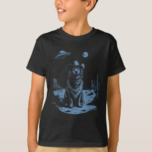 Hond Australian Shepherd Aussie Ufo Western T-shirt